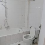 modern bathroom with toilet and ceramic